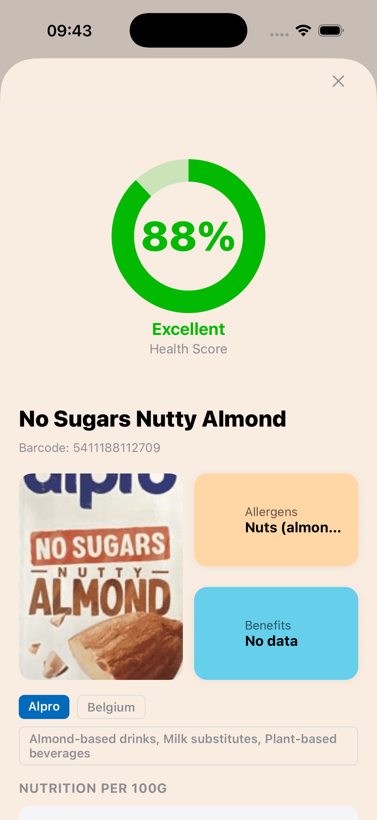 Fudiqo product detail screen preview